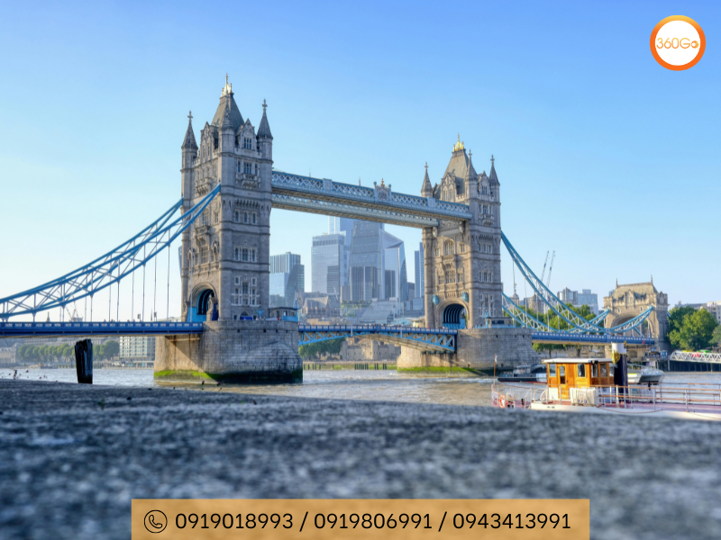 Tower Bridge được thiết kế theo phong cách Neo-Gothic - Du lịch 360Go